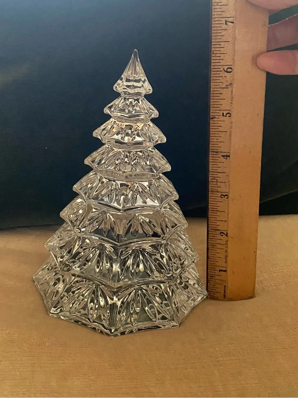 Waterford Crystal Clear Faceted Holiday Tree